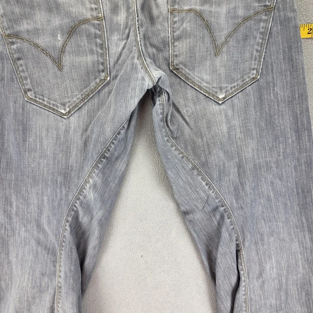 Vintage Levis Engineered Jeans Mens Grey Buckle Back Twisted Button Fits 30x26
